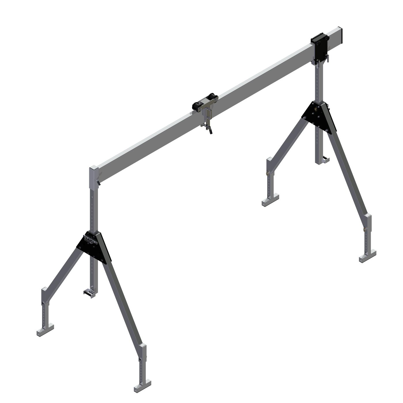 Portalkran aus Aluminium Typ WPA-S, mit Handkettenzug, stationär/klappbar WEWIRAdirekt portalkran-aus-aluminium-typ-wpa-s-mit-handkettenzug-stationaer-klappbar -bild7