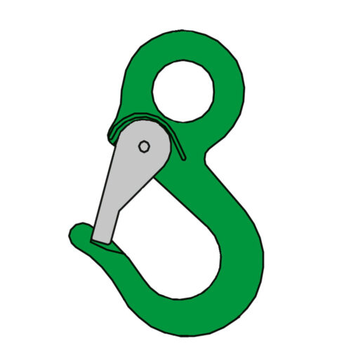 sika-spezialhaken-typ-sps-mit-besonders-stabilem-und-verzinktem-verschluss-gruen-lackiert -wewira